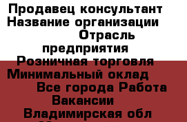 Продавец-консультант › Название организации ­ Mango › Отрасль предприятия ­ Розничная торговля › Минимальный оклад ­ 20 000 - Все города Работа » Вакансии   . Владимирская обл.,Муромский р-н